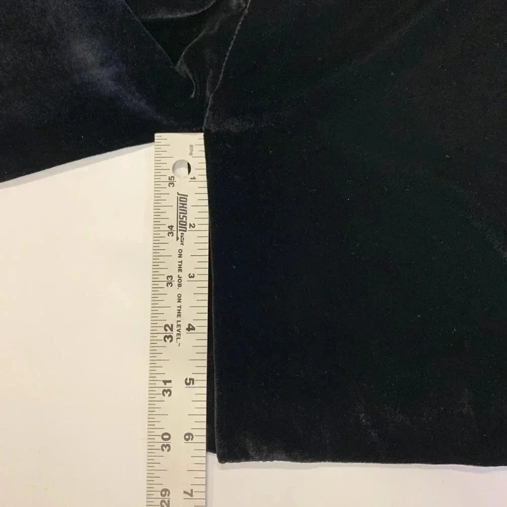 Madewell Women's Velvet Silk Blend Knee Length Pencil Slit Skirt Size 0‎